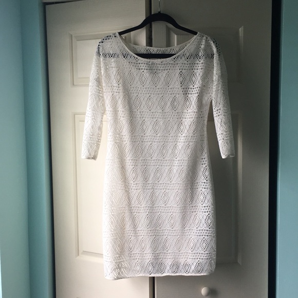 White lace overlay dress - Picture 1 of 3